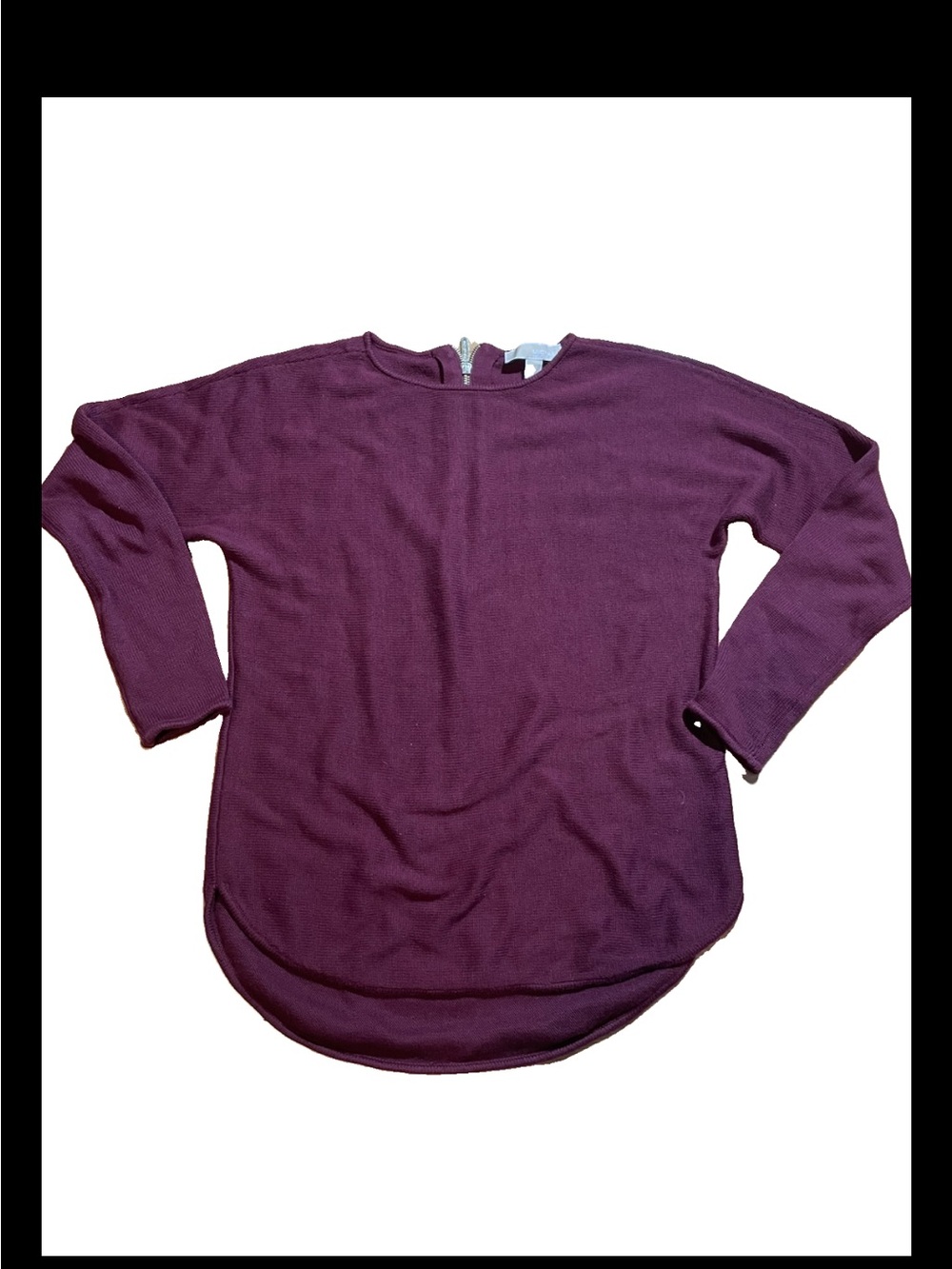 Michael Kors long sleeve Burgundy sweater S/P